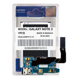 Flex Conector Carga Usb Para Galaxy Note 2 N7100 + Battria