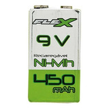 Flex Recarregável Fx 9v 45b1 9v Rectangular Unidad 1