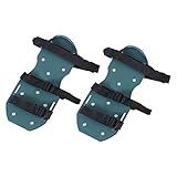FLEXMAN 1 Par De Sapatos Aeradores De Grama Sandálias Aeradas Com Tiras E Fivelas De Metal Resistentes Ajustáveis Sapato De Aeração Do Solo Com Pontas Aerando Grama Gramados Jardins Pátios 3