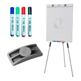 Flip Chart Office Quadro Branco 4 Canetas Apagador C nfe