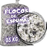 Flocos De Espuma Para Enchimento De Puff Travesseiros Amofada Artesanatos Espuma Flocada 3kg