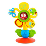 Flor Musical Bebê Brinquedo Educativo Girar Som Luz Sentidos