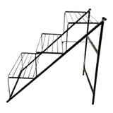 Floreira De Metal Jardim Vertical Escada Estante 50x73x76