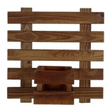 Floreira Jardim Vertical Danann De Madeira 35x35 5 Un 