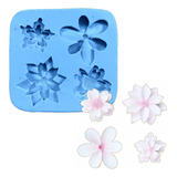 Flores 4 Modelos Orquídea Flor Do Campo Molde De Silicone