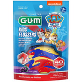 Flossers Patrulha Canina Fio Dental Infantil C Cabo 40 Un