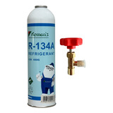Fluido Gás Refrigerante Automotivo Lata E Válvula R134a 650g