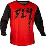 Fly Racing Camiseta Juvenil F 16 Vermelho Preto Cinza Juvenil Grande