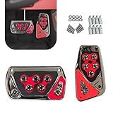 Flygun 2 Peças De Capa De Pedal De Freio De Transmissão De Carro 6 Cm X 13 Cm Almofada De Pedal Automática 13 Cm X 7 5 Cm Antiderrapante Para O Pé Do Veículo Acessórios Universais à Prova D água