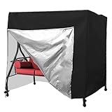 FLYMEI Capa De Balanço Para Uso Externo 3 Lugares Impermeável Para Pátio Varanda 3 Lugares Proteção Para Todos Os Climas 213 Cm C X 152 Cm L X 182 Cm A 