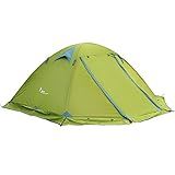 FLYTOP Barraca De Mochila Para 2 Pessoas Ultraleve Impermeável à Prova De Vento Duas Portas Fácil Configuração Camada Dupla 4 Estações Barracas De Acampamento Ao Ar Livre Para Família Caça 