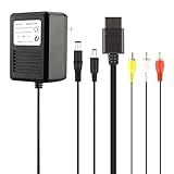 FNKTQL Fonte De Alimentação Ca E Cabo Adaptador Áudio Vídeo Rca Av Para Sistemas Super Nintendo Snes Nes Genesis 1- Conjunto Console Jogos- Modelo Sns-001