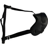 Focinheira Couro Legítimo Preto Para Cães Regulável N 3