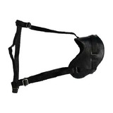 Focinheira Couro Legítimo Preto Para Cães Resistente N 2