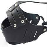 Focinheira De Couro Legítimo Para Cesta Segura Para Cães 117 Preta Poodle Spaniel Circunferência 27 Cm Comprimento Do Focinho 7 Cm 