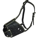Focinheira De Couro Legítimo Para Cesta Segura Para Cães Pit Bull Circunferência 32 Cm Comprimento Do Focinho 9 Cm 