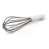 Foet Fue Batedor Bolo Ovos Profissional 30cm Inox Resistente Cor Branco