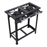 Fogão 2 Bocas Industrial 1qs1qd 30x30 Baixa Pressão Itajobi