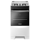 Fogão 4 Bocas Mesa De Inox Branco Continental FC4IB