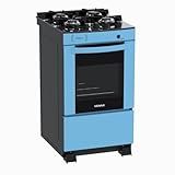 Fogao 4 Bocas Venax Delplus Vitreo Bl Azul Gas Glp