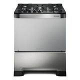 Fogão 5 Bocas Mueller Decorato Vetro Inox Com Mesa De Vidro Bivolt Aço Inoxidável Gas eléctrica 127v 220v