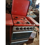 Fogão Antigo Vermelho 4 Bocas Dako