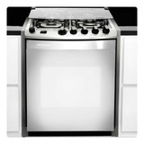 Fogão Brastemp 4 Bocas Embutir Cor Inox Dupla Chama E Grill