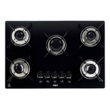 Fogão Cooktop 5 Bocas A Gás Glp Askoi Preto Acendimento Automático 110v 220v