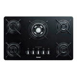 Fogão Cooktop A Gás 5 Bocas Cdd75ae Quadrichama Consul Preto Bivolt