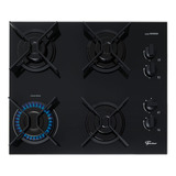 Fogão Cooktop A Gás Fischer 4q Fit Line Trempe Iron Preto