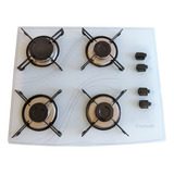 Fogão Cooktop Com Alimentação Gás Safanelli Fogão 4 Bocas Cor Branco 4 Queimadores