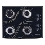 Fogão Cooktop Com Alimentação Gás Safanelli Fogão 4 Bocas Cor Preto 4 Queimadores