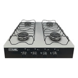 Fogão Cooktop De Mesa Portátil A Gás 4 Bocas Inox Stelar
