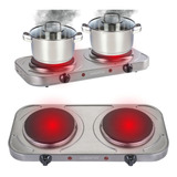 Fogão Cooktop Elétrico De Mesa Agratto 2 Pratos Inox