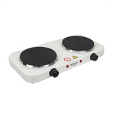 Fogão Cooktop Elétrico Fogareiro Portátil Panda Plus 2 Bocas Branco 220v 2000w