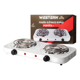 Fogão Cooktop Elétrico Western Fg2000 2 Bocas Portátil 2000w 220v