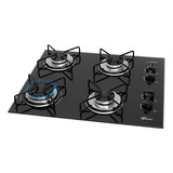 Fogão Cooktop Fischer Fit Line 4q Vidro Temperado Bivolt