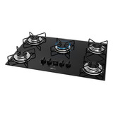 Fogão Cooktop Fischer Fit Line 5q Trempe Aramado Bivolt