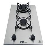 Fogão Cooktop Gás D d Metal Fg02inox Aço Inoxidável