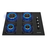 Fogão Cooktop Gás Mondial Ctg 01 Preto E Inoxidável 127v 220v