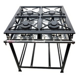 Fogão Cooktop Industrial Gás Mr Fogões Standard Perfil 5 30x30 Fogão 4 Bocas Preto