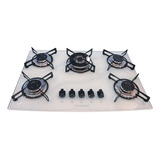 Fogão Cooktop Safanelli 5 Bocas Tripla Chama Branco
