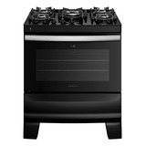 Fogão De Piso Atlas 5 Bocas Com Mesa De Vidro Agile Up Glass Cor Preto 110v 220v