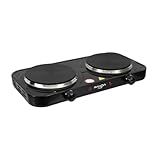 Fogão Elétrico Portátil Cooktop De Mesa 2 Bocas Panda Plus 220V Preto 2000W