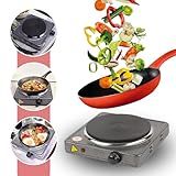 Fogão Elétrico Portátil Fogareiro Cooktop Compacto Camping 1 Boca 1000 Watts 127V