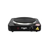 Fogão Elétrico Portátil Fogareiro Cooktop De Mesa 1 Boca Panda Plus 1000W Preto 220v