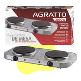 Fogão Fogareiro Elétrico Portátil Mesa Inox 2 Bocas Fm 2000w