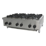 Fogão Gás Industrial Inox Don Bidone Cooktop Fdb6m Venâncio Cor Cinza Tipo De Conexão Gás Engarrafado N