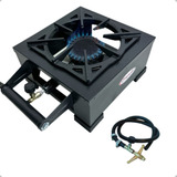 Fogão Industrial 1 Boca Camping 20x20 Mesa Alta Pressão