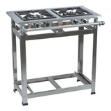 Fogão Industrial 2 Bocas Inteiro Em Aço Inox Perfil 5